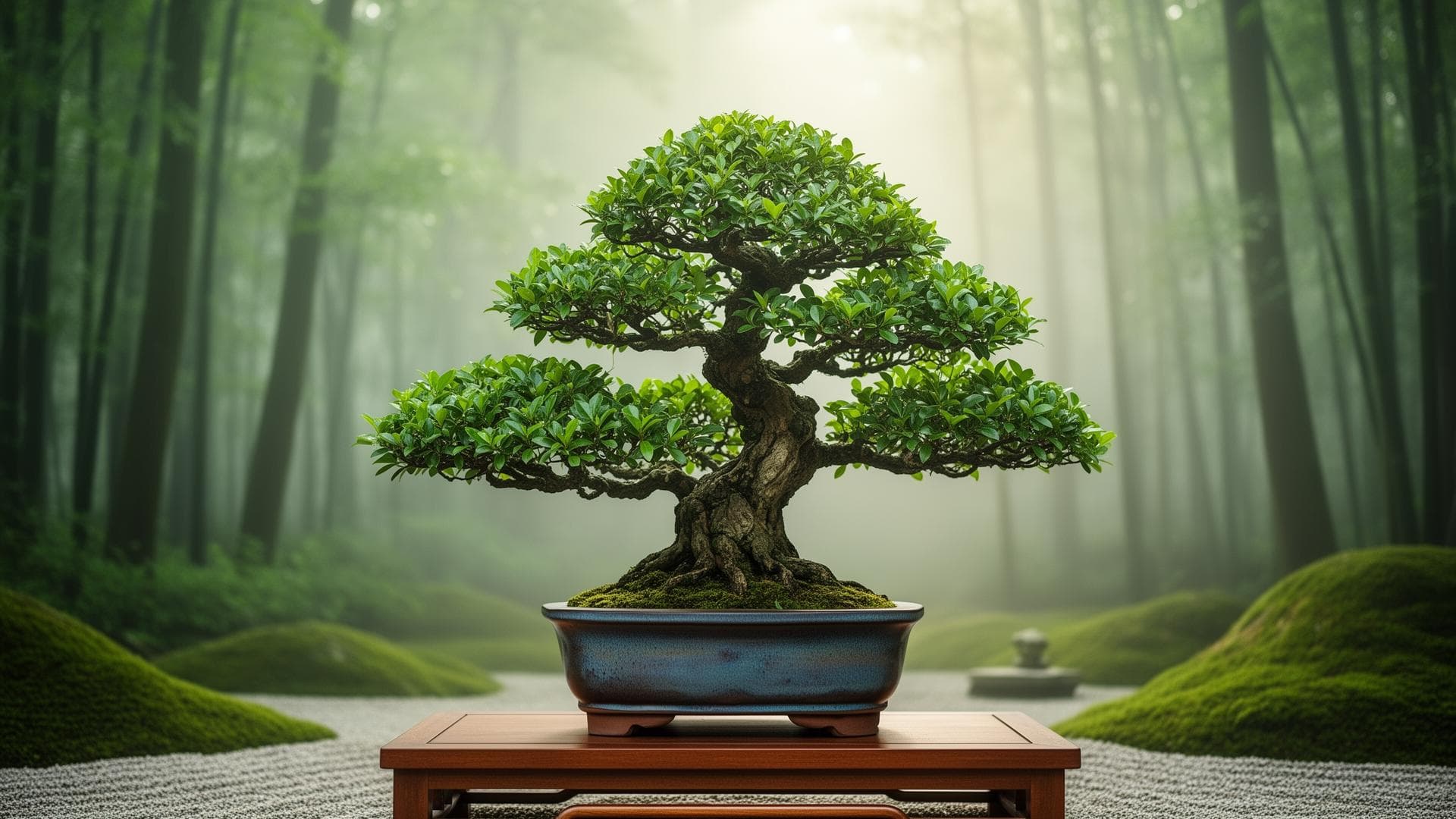 Beautiful Japanese bonsai tree